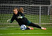24 July 2023; Goalkeeper Grace Moloney during a Republic of Ireland training session at Dorrien Gardens in Perth, Australia, ahead of their second Group B match of the FIFA Women's World Cup 2023, against Canada. Photo by Stephen McCarthy/Sportsfile