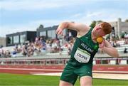 24 July 2023; Andrew Cooper of Ireland while competing in the boys shot put qualification round during day one of the 2023 Summer European Youth Olympic Festival at the Poljane Athletics Stadium in Maribor, Slovenia. Photo by Tyler Miller/Sportsfile