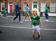 24 July 2023; Lorcan Buckley, age 2, from Monaleen during the homecoming celebrations of the Limerick All-Ireland Senior Hurling Champions at Pery Square in Limerick. Photo by David Fitzgerald/Sportsfile