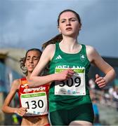 24 July 2023; Clodagh Gill of Ireland while competing in the girls 3000m Final during day one of the 2023 Summer European Youth Olympic Festival at the Poljane Athletics Stadium in Maribor, Slovenia. Photo by Tyler Miller/Sportsfile