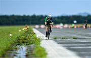 25 July 2023; Kate Murphy of Ireland competes in the girls time trial final during day two of the 2023 Summer European Youth Olympic Festival at Maribor Edvard Rusjan Airport in Maribor, Slovenia. Photo by Tyler Miller/Sportsfile
