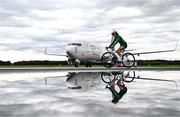 25 July 2023; Greta Lawless of Ireland after competing in the girls time trial final during day two of the 2023 Summer European Youth Olympic Festival at Maribor Edvard Rusjan Airport in Maribor, Slovenia. Photo by Tyler Miller/Sportsfile
