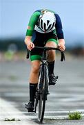 25 July 2023; Kate Murphy of Ireland competes in the girls time trial final during day two of the 2023 Summer European Youth Olympic Festival at Maribor Edvard Rusjan Airport in Maribor, Slovenia. Photo by Tyler Miller/Sportsfile