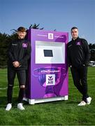 25 July 2023; Former Kerry footballer Barry John Keane, left, and former Dublin footballer Paddy Andrews at the launch of an All-Ireland final ticket giveaway from AIB. The giveaway will take place in both Kerry and Dublin respectively in the lead up to Sunday’s much anticipated GAA All-Ireland Senior Football Championship Final. As part of the activation AIB will place a bespoke automated ticket machine in the Killarney Outlet Centre and Liffey Valley Shopping Centre on Friday, July 28th  and Saturday, July 29th respectively this week, giving fans the opportunity to win GAA related prizes, including the ultimate prize, a ticket to the All-Ireland Final on Sunday. For updates on the match, exclusive content and behind the scenes action from the Football Championship, follow AIB GAA on Facebook, Twitter and Instagram. Photo by Brendan Moran/Sportsfile