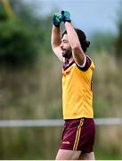 25 July 2023; Jean-Baptiste Coudert of Siroc celebrates at the final whistle during day two of the FRS Recruitment GAA World Games 2023 at the Owenbeg Centre of Excellence in Dungiven, Derry. Photo by Ramsey Cardy/Sportsfile