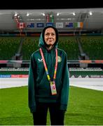 25 July 2023; Katie McCabe during a Republic of Ireland stadium familiarisation at Perth Rectangular Stadium in Perth, Australia, ahead of their second Group B match of the FIFA Women's World Cup 2023, against Canada. Photo by Stephen McCarthy/Sportsfile