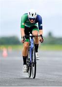 25 July 2023; Philip O'Connor of Ireland competes in the boys time trial final during day two of the 2023 Summer European Youth Olympic Festival at Maribor Edvard Rusjan Airport in Maribor, Slovenia. Photo by Tyler Miller/Sportsfile