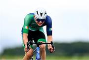 25 July 2023; Philip O'Connor of Ireland competes in the boys time trial final during day two of the 2023 Summer European Youth Olympic Festival at Maribor Edvard Rusjan Airport in Maribor, Slovenia. Photo by Tyler Miller/Sportsfile