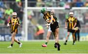 23 July 2023; Rosanna Doyle, Scoil Moling, Glynn, Carlow, representing Kilkenny during the INTO Cumann na mBunscol GAA Respect Exhibition Go Games at the GAA Hurling All-Ireland Senior Championship final match between Kilkenny and Limerick at Croke Park in Dublin. Photo by David Fitzgerald/Sportsfile