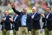 23 July 2023; Eunan Martin of the Offaly 1998 All-Ireland winning Jubilee team as the team are honoured before the GAA Hurling All-Ireland Senior Championship final match between Kilkenny and Limerick at Croke Park in Dublin. Photo by David Fitzgerald/Sportsfile