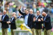 23 July 2023; Michael Duignan of the Offaly 1998 All-Ireland winning Jubilee team as the team are honoured before the GAA Hurling All-Ireland Senior Championship final match between Kilkenny and Limerick at Croke Park in Dublin. Photo by David Fitzgerald/Sportsfile