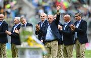 23 July 2023; John Troy of the Offaly 1998 All-Ireland winning Jubilee team as the team are honoured before the GAA Hurling All-Ireland Senior Championship final match between Kilkenny and Limerick at Croke Park in Dublin. Photo by David Fitzgerald/Sportsfile