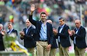 23 July 2023; Gary Hanniffy of the Offaly 1998 All-Ireland winning Jubilee team as the team are honoured before the GAA Hurling All-Ireland Senior Championship final match between Kilkenny and Limerick at Croke Park in Dublin. Photo by David Fitzgerald/Sportsfile