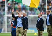 23 July 2023; Stephen Byrne of the Offaly 1998 All-Ireland winning Jubilee team as the team are honoured before the GAA Hurling All-Ireland Senior Championship final match between Kilkenny and Limerick at Croke Park in Dublin. Photo by David Fitzgerald/Sportsfile
