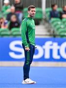 25 July 2023; Ireland head coach Sean Dancer before the women's hockey international match between Ireland and Chile at the Sport Ireland Campus in Dublin. Photo by Ben McShane/Sportsfile