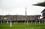 23 July 2023; The Offaly 1998 All-Ireland winning Jubilee team as the team are honoured before the GAA Hurling All-Ireland Senior Championship final match between Kilkenny and Limerick at Croke Park in Dublin. Photo by David Fitzgerald/Sportsfile