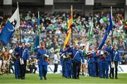 23 July 2023; The Artane Band before the GAA Hurling All-Ireland Senior Championship final match between Kilkenny and Limerick at Croke Park in Dublin. Photo by David Fitzgerald/Sportsfile