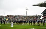 23 July 2023; The Offaly 1998 All-Ireland winning Jubilee team as the team are honoured before the GAA Hurling All-Ireland Senior Championship final match between Kilkenny and Limerick at Croke Park in Dublin. Photo by David Fitzgerald/Sportsfile