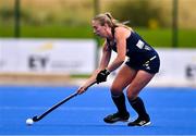 25 July 2023; Sarah Hawkshaw of Ireland during the women's hockey international match between Ireland and Chile at the Sport Ireland Campus in Dublin. Photo by Ben McShane/Sportsfile