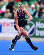 25 July 2023; Sarah Hawkshaw of Ireland during the women's hockey international match between Ireland and Chile at the Sport Ireland Campus in Dublin. Photo by Ben McShane/Sportsfile