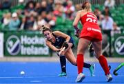 25 July 2023; Hannah McLouglin of Ireland during the women's hockey international match between Ireland and Chile at the Sport Ireland Campus in Dublin. Photo by Ben McShane/Sportsfile