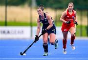 25 July 2023; Róisín Upton of Ireland during the women's hockey international match between Ireland and Chile at the Sport Ireland Campus in Dublin. Photo by Ben McShane/Sportsfile