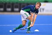 25 July 2023; Conor Empey of Ireland before the Men's EuroHockey Championship Qualifier match between Ireland and Ukraine at the Sport Ireland Campus in Dublin. Photo by Ben McShane/Sportsfile