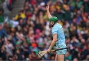 23 July 2023; Nickie Quaid of Limerick shouts instructions to his team mates during the GAA Hurling All-Ireland Senior Championship final match between Kilkenny and Limerick at Croke Park in Dublin. Photo by Ray McManus/Sportsfile