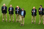 23 July 2023; Michael Duignan of the Offaly 1998 All-Ireland winning Jubilee team as the team are honoured before the the GAA Hurling All-Ireland Senior Championship final match between Kilkenny and Limerick at Croke Park in Dublin. Photo by Daire Brennan/Sportsfile