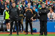 23 July 2023; Kilkenny manager Derek Lyng, left, selector Peter O'Donovan and Kilkenny County Board secretary Seamus Reade, right, before the GAA Hurling All-Ireland Senior Championship final match between Kilkenny and Limerick at Croke Park in Dublin. Photo by Brendan Moran/Sportsfile