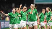 26 July 2023; Katie McCabe of Republic of Ireland, 11, celebrates with teammates after scoring her side's first goal direct from a corner kick during the FIFA Women's World Cup 2023 Group B match between Canada and Republic of Ireland at Perth Rectangular Stadium in Australia. Photo by Mick O'Shea/Sportsfile