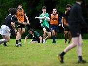 26 July 2023; Participants during the Leinster Rugby School of Excellence at Kings Hospital in Dublin. Photo by Piaras Ó Mídheach/Sportsfile