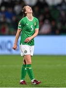 26 July 2023; Niamh Fahey of Republic of Ireland reacts during the FIFA Women's World Cup 2023 Group B match between Republic of Ireland and Canada at Perth Rectangular Stadium in Perth, Australia. Photo by Stephen McCarthy/Sportsfile