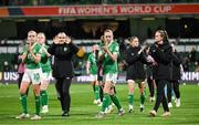 26 July 2023; Republic of Ireland players, from left, Denise O'Sullivan, Ciara Grant, Megan Connolly and Heather Payne after their side's defeat in the FIFA Women's World Cup 2023 Group B match between Republic of Ireland and Canada at Perth Rectangular Stadium in Perth, Australia. Photo by Stephen McCarthy/Sportsfile