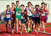 26 July 2023; Sean Cronin of Team Ireland competes in the boys 1500m final during day three of the 2023 Summer European Youth Olympic Festival at Poljane Athletics Stadium in Maribor, Slovenia. Photo by Tyler Miller/Sportsfile