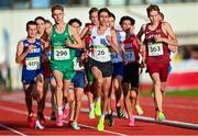 26 July 2023; Sean Cronin of Team Ireland, left, competes in the boys 1500m final during day three of the 2023 Summer European Youth Olympic Festival at Poljane Athletics Stadium in Maribor, Slovenia. Photo by Tyler Miller/Sportsfile