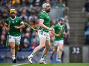 23 July 2023; Cian Lynch of Limerick during the GAA Hurling All-Ireland Senior Championship final match between Kilkenny and Limerick at Croke Park in Dublin. Photo by Piaras Ó Mídheach/Sportsfile