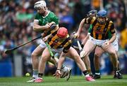 23 July 2023; Adrian Mullen of Kilkenny in action against Cian Lynch of Limerick during the GAA Hurling All-Ireland Senior Championship final match between Kilkenny and Limerick at Croke Park in Dublin. Photo by Piaras Ó Mídheach/Sportsfile