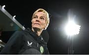 26 July 2023; Republic of Ireland manager Vera Pauw before the FIFA Women's World Cup 2023 Group B match between Canada and Republic of Ireland at Perth Rectangular Stadium in Perth, Australia. Photo by Stephen McCarthy/Sportsfile