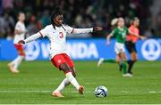 26 July 2023; Kadeisha Buchanan of Canada during the FIFA Women's World Cup 2023 Group B match between Canada and Republic of Ireland at Perth Rectangular Stadium in Perth, Australia. Photo by Stephen McCarthy/Sportsfile