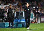 26 July 2023; Republic of Ireland manager Vera Pauw during the FIFA Women's World Cup 2023 Group B match between Canada and Republic of Ireland at Perth Rectangular Stadium in Perth, Australia. Photo by Stephen McCarthy/Sportsfile