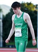 27 July 2023; Donal Martin of Team Ireland after competing in the boys 200m final during day four of the 2023 Summer European Youth Olympic Festival at Poljane Athletics Stadium in Maribor, Slovenia. Photo by Tyler Miller/Sportsfile
