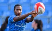 27 July 2023; Linda Djougang during a Leinster Rugby women's training session at Energia Park in Dublin. Photo by Seb Daly/Sportsfile