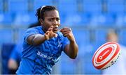 27 July 2023; Linda Djougang during a Leinster Rugby women's training session at Energia Park in Dublin. Photo by Seb Daly/Sportsfile