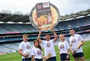 28 July 2023; In attendance, from left, Roscommon footballer Enda Smith, Waterford camogie player Niamh Rockett, Galway footballer Shane Walsh, Armagh ladies footballer Kelly Mallon and Clare hurler David Fitzgerald at the NutriQuick GAA/GPA Product Endorsement Partnership launch at Croke Park in Dublin. Photo by David Fitzgerald/Sportsfile