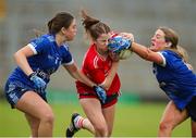 28 July 2023; Action from the LGFA All-Ireland U16 A Championship final replay match between Cork and Cavan at TUS Gaelic Grounds in Limerick. Photo by Michael P Ryan/Sportsfile