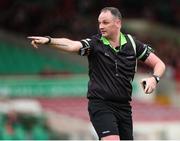 28 July 2023; Referee Eoghan O'Neill during the LGFA All-Ireland U16 A Championship final replay match between Cork and Cavan at TUS Gaelic Grounds in Limerick. Photo by Michael P Ryan/Sportsfile