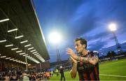 28 July 2023; Dylan Connolly of Bohemians after the SSE Airtricity Men's Premier Division match between Bohemians and UCD at Dalymount Park in Dublin. Photo by Ramsey Cardy/Sportsfile
