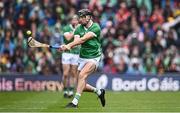 23 July 2023; Diarmaid Byrnes of Limerick during the GAA Hurling All-Ireland Senior Championship final match between Kilkenny and Limerick at Croke Park in Dublin. Photo by Ramsey Cardy/Sportsfile