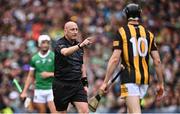 23 July 2023; Referee John Keenan during the GAA Hurling All-Ireland Senior Championship final match between Kilkenny and Limerick at Croke Park in Dublin. Photo by Ramsey Cardy/Sportsfile
